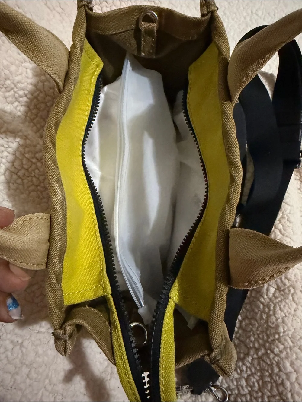 Marc Jacobs Olive Green 'The Tote Bag' Small Canvas Tote